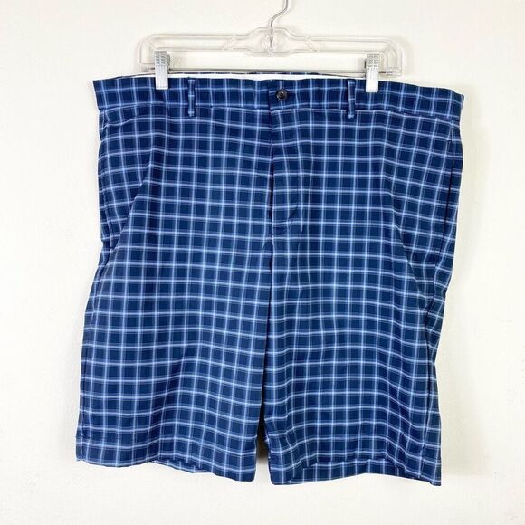 Greg Norman Golf Men’s Blue Plaid Shorts Size 38 - Picture 1 of 6